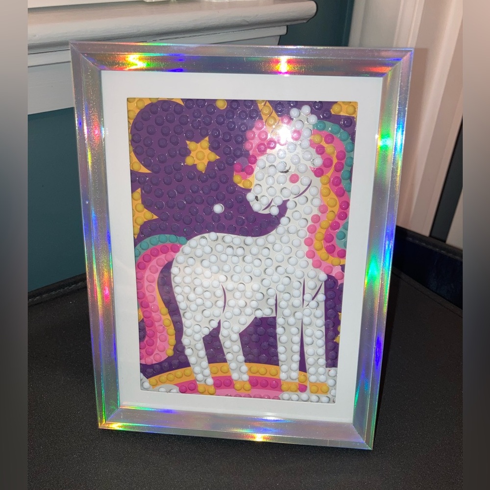 DIAMOND ART  5 by 7 FINISHED& FRAMED